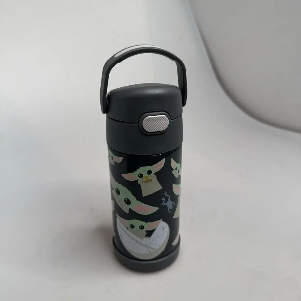 Thermos Kids 10 oz Grogu Baby Yoda Bottle Flip Top Star Wars Handle BPA Free
